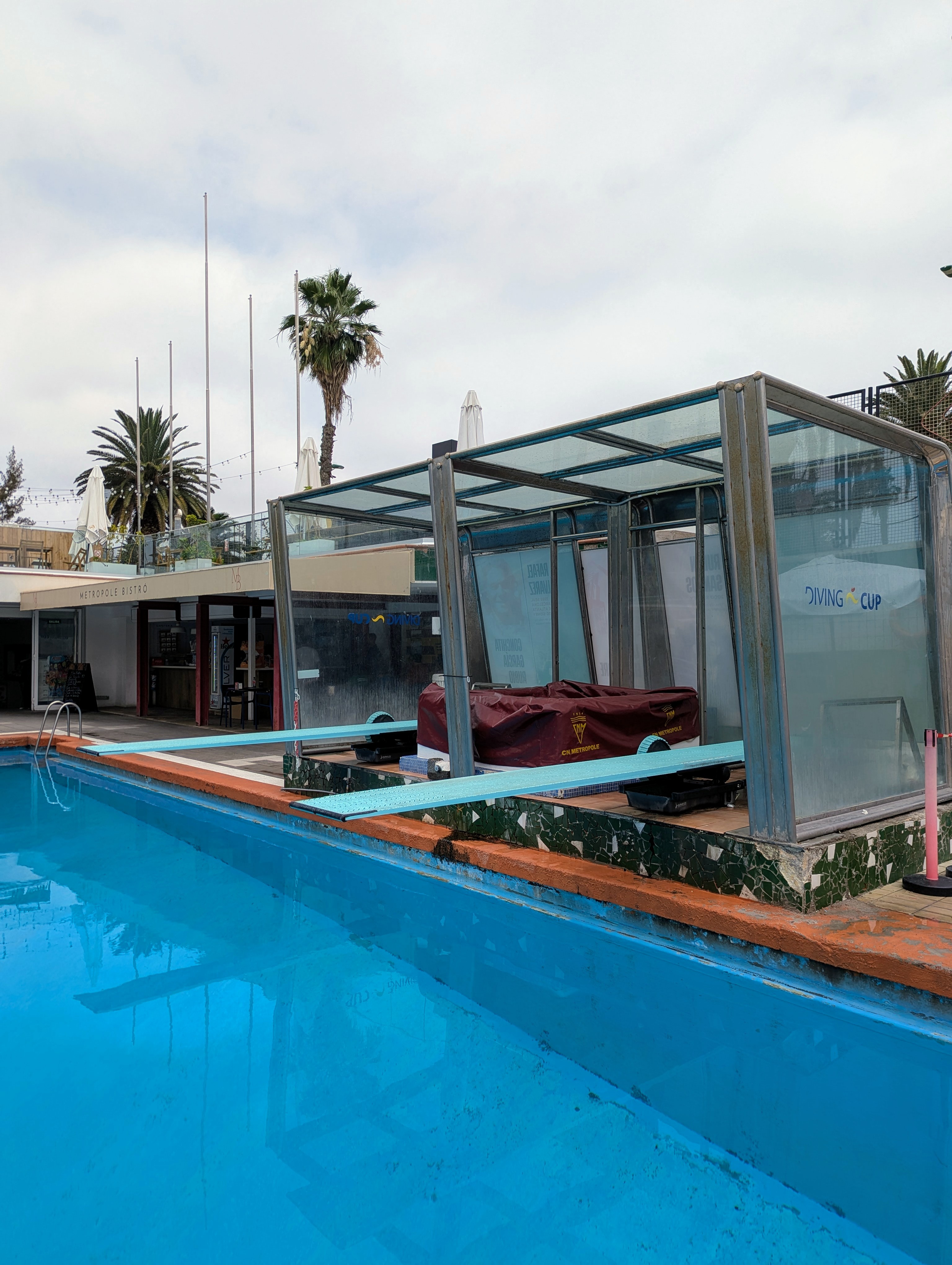 Imagen de los trampolines de 1m